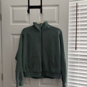 Green Lulu Lemon Zip-Up Jacket